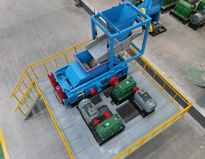 銅礦石對輥破碎機